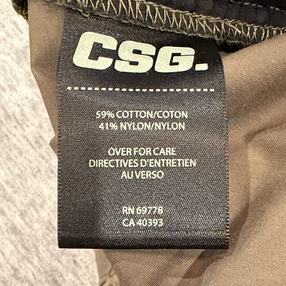 Men's Olive Joggers with Drawstring Waist - Picture 8 of 8